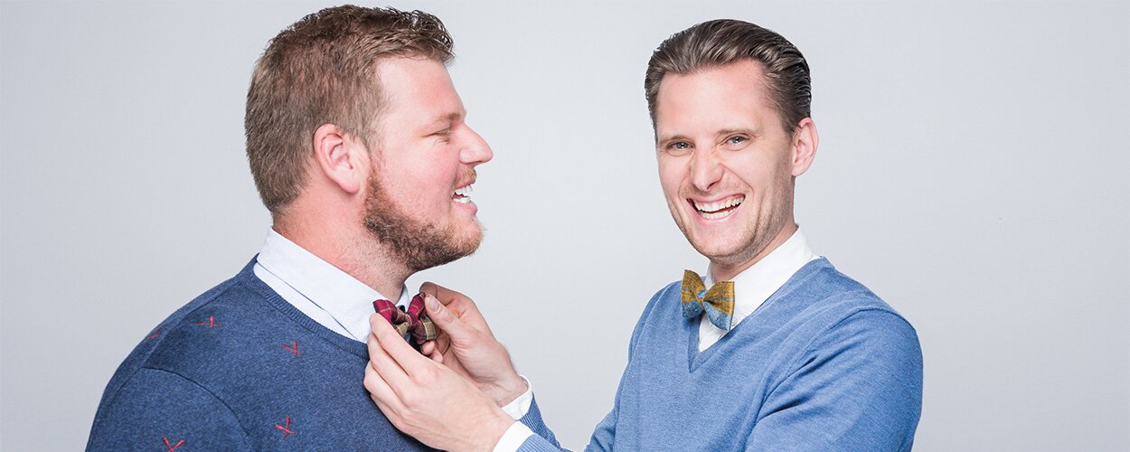 Fliegen aus Vintagestoffen. Team von My Bro Tie